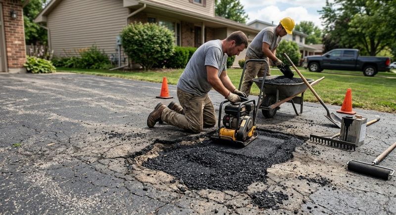 Blacktop Driveway Repair in Orange County, CA